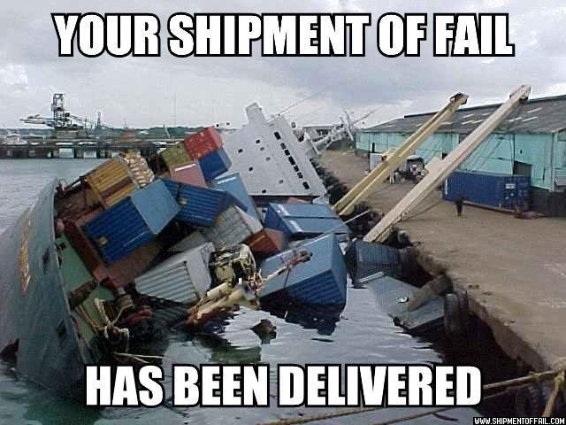 Shipment of fail!
