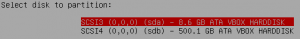 Select root disk Select root disk